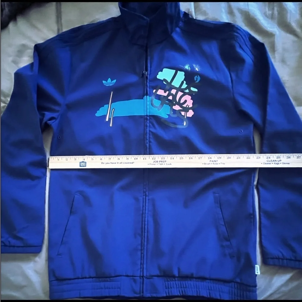Adidas x Hélas Lucas Puig Skateboarding Track Jacket Men's Size Large Blue RARE